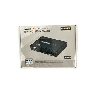 IncrediSonic IMP150 Mini HD Media Player 1080P HDMI 2.0 USB SD/MMC Card Reader